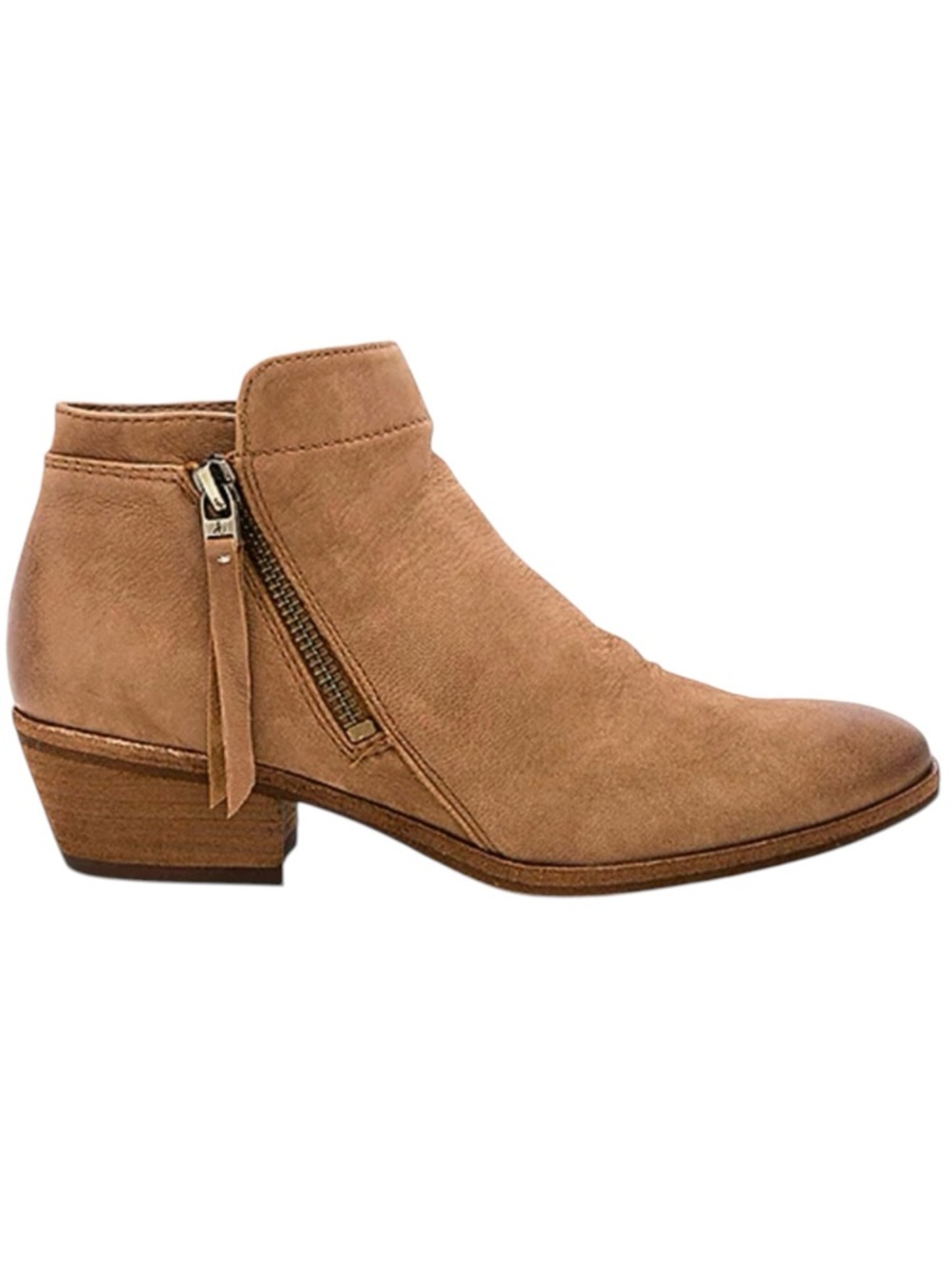 Sam Edelman Packer Ankle Bootie Brown Leather Low Heel Womens Size 6